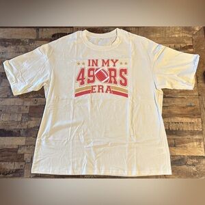 NEW In My 49ers Era San Francisco Football NEW MEDIUM T Shirt Short Sleeve